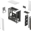 Fractal Design FD-C-NOR1X-04 Gaming Midi Tower Κουτί Υπολογιστή με Πλαϊνό Παράθυρο Chalk White