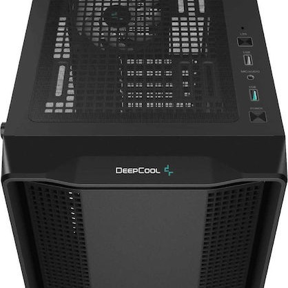 Deepcool CC560 v2 Gaming Midi Tower Κουτί Υπολογιστή με Πλαϊνό Παράθυρο Μαύρο