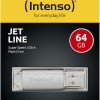 Intenso Jet Line 64GB USB 3.2 Stick Ασημί