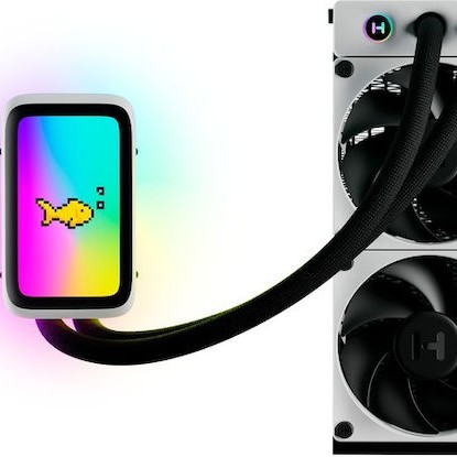 HYTE Thicc Q60 Υδρόψυξη Επεξεργαστή Διπλού Ανεμιστήρα 120mm για Socket AM4/AM5/1700/1200/115x με RGB Φωτισμό