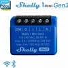 Shelly 1 Mini Gen 3 Smart Ενδιάμεσος Διακόπτης Wi-Fi σε Μπλε Χρώμα