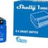 Shelly 1 Mini Gen 3 Smart Ενδιάμεσος Διακόπτης Wi-Fi σε Μπλε Χρώμα