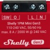 Shelly 1PM Mini Gen3 Ενδιάμεσος Διακόπτης
