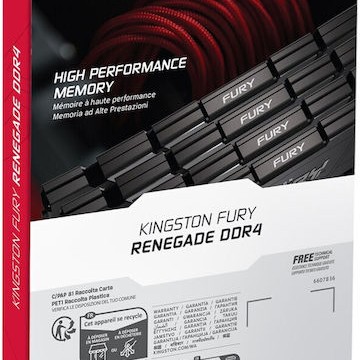 Kingston Fury Renegade DDR4 32GB RAM με 2x16GB Modules και Ταχύτητα 3600 για Desktop