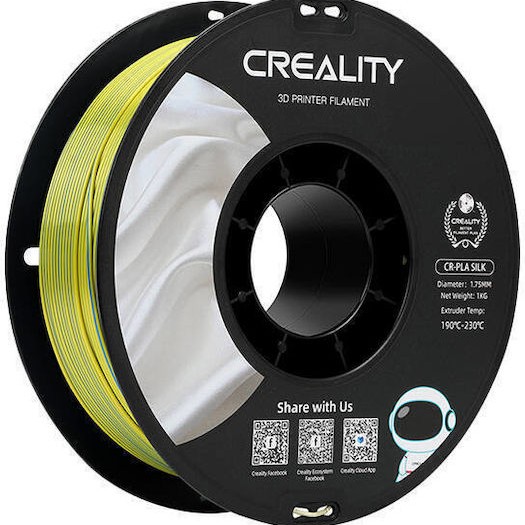 Creality3D PLA 3D Printer Filament 1.75mm Κίτρινο 1kg