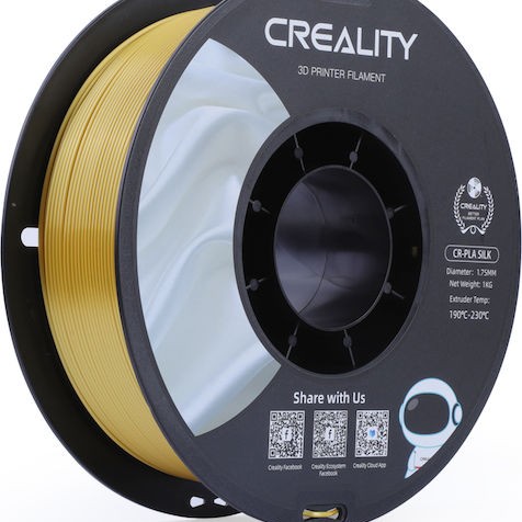 Creality3D CR PLA 3D Printer Filament 1.75mm Silk Golden 1kg (Spool)