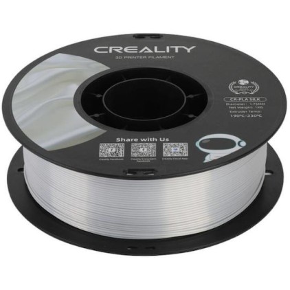 Creality3D PLA 3D Printer Filament 1.75mm Ασημί 1kg (Spool)