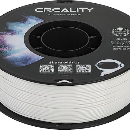 Creality3D ABS 3D Printer Filament 1.75mm Λευκό (Spool)