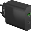 Goobay Φορτιστής Χωρίς Καλώδιο με Θύρα USB-A και Θύρα USB-C 45W Power Delivery Μαύρος (65411)