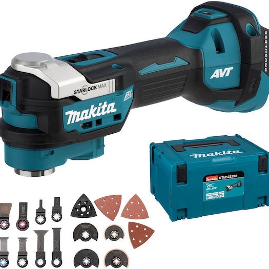 Makita Παλινδρομικό Πολυεργαλείο Brushless 18V Solo με Ρύθμιση Ταχύτητας