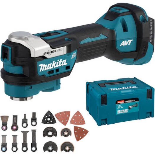 Makita Παλινδρομικό Πολυεργαλείο Brushless 18V Solo με Ρύθμιση Ταχύτητας