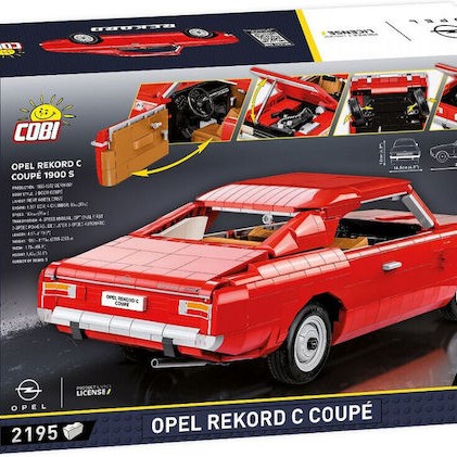 Cobi Τουβλάκια Opel Rekord C Coupe για 11+ Ετών 2195τμχ
