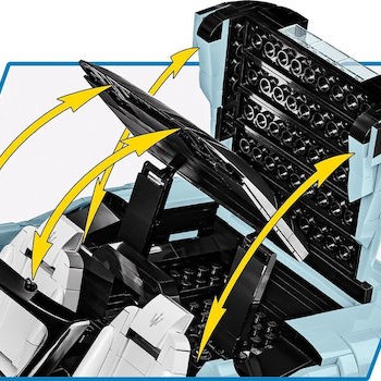 Cobi Τουβλάκια Maserati MC20 Cielo για 7+ Ετών 2312τμχ