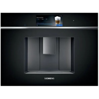 Siemens Iq700 Αυτόματη Μηχανή Espresso Εντοιχιζόμενη 1500W με Μύλο Άλεσης Μαύρη