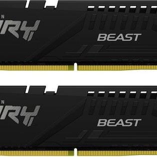 Kingston Fury Beast DDR5 16GB RAM με 2x8GB Modules και Ταχύτητα 5200 για Desktop