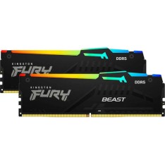 Kingston Fury Beast RGB DDR5 16GB RAM με 2x8GB Modules και Ταχύτητα 5600 για Desktop