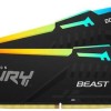 Kingston Fury Beast RGB DDR5 16GB RAM με 2x8GB Modules και Ταχύτητα 5600 για Desktop