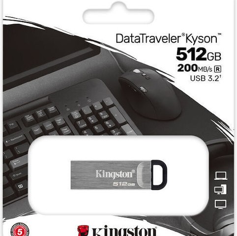Kingston Datatraveler 512GB USB 3.2 Stick Γκρι