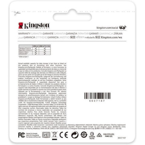 Kingston Datatraveler 512GB USB 3.2 Stick Γκρι