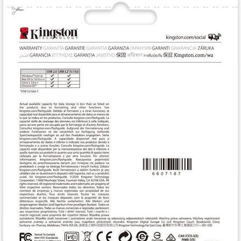Kingston Datatraveler 512GB USB 3.2 Stick Γκρι