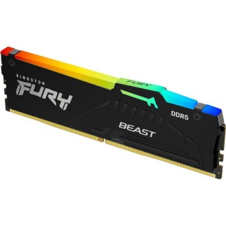 Kingston Fury Beast RGB DDR5 με Module 1x16GB και Ταχύτητα 5600 για Desktop
