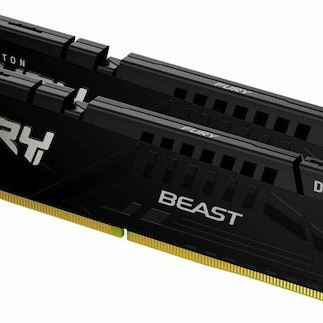 Kingston Fury Beast DDR5 32GB RAM με 2x16GB Modules και Ταχύτητα 5200 για Desktop