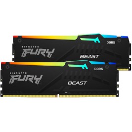 Kingston Fury Beast RGB DDR5 32GB RAM με 2x16GB Modules και Ταχύτητα 5200 για Desktop
