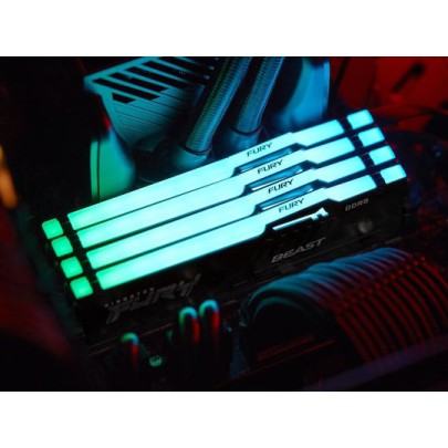 Kingston Fury Beast RGB DDR5 32GB RAM με 2x16GB Modules και Ταχύτητα 5200 για Desktop