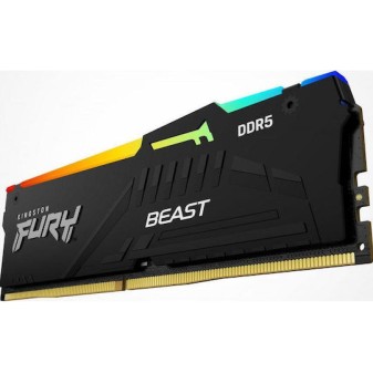 Kingston Fury Beast RGB DDR5 32GB RAM με 2x16GB Modules και Ταχύτητα 5200 για Desktop