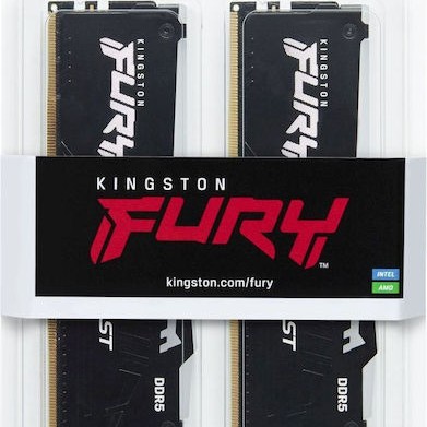 Kingston Fury Beast RGB DDR5 32GB RAM με 2x16GB Modules και Ταχύτητα 5200 για Desktop