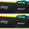 Kingston Fury Beast RGB DDR5 32GB RAM με 2x16GB Modules και Ταχύτητα 5200 για Desktop