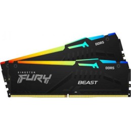Kingston Fury Beast RGB DDR5 32GB RAM με 2x16GB Modules και Ταχύτητα 5200 για Desktop
