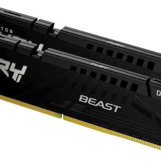 Kingston Fury Beast DDR5 32GB RAM με 2x16GB Modules και Ταχύτητα 5600 για Desktop