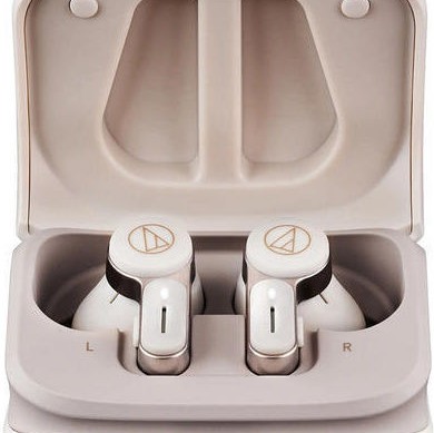 Audio Technica ATH-TWX7 In-ear Bluetooth Handsfree Ακουστικά με Αντοχή στον Ιδρώτα και Θήκη Φόρτισης Λευκά