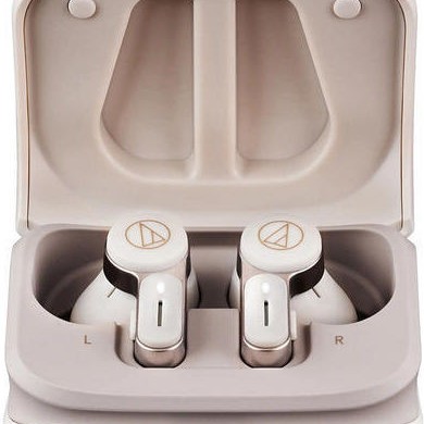 Audio Technica ATH-TWX7 In-ear Bluetooth Handsfree Ακουστικά με Αντοχή στον Ιδρώτα και Θήκη Φόρτισης Λευκά