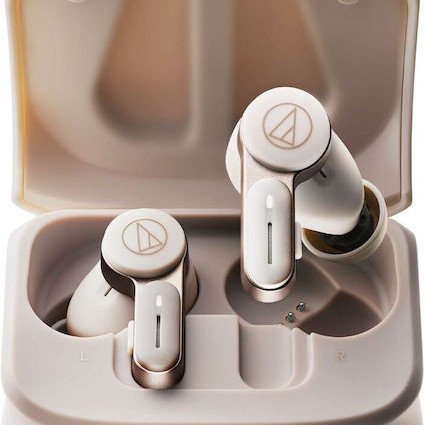 Audio Technica ATH-TWX7 In-ear Bluetooth Handsfree Ακουστικά με Αντοχή στον Ιδρώτα και Θήκη Φόρτισης Λευκά
