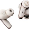 Audio Technica ATH-TWX7 In-ear Bluetooth Handsfree Ακουστικά με Αντοχή στον Ιδρώτα και Θήκη Φόρτισης Λευκά