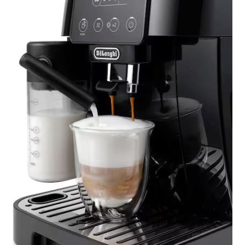 De'Longhi Magnifica Start Αυτόματη Μηχανή Espresso 1450W Πίεσης 15bar για Cappuccino με Μύλο Άλεσης Μαύρη