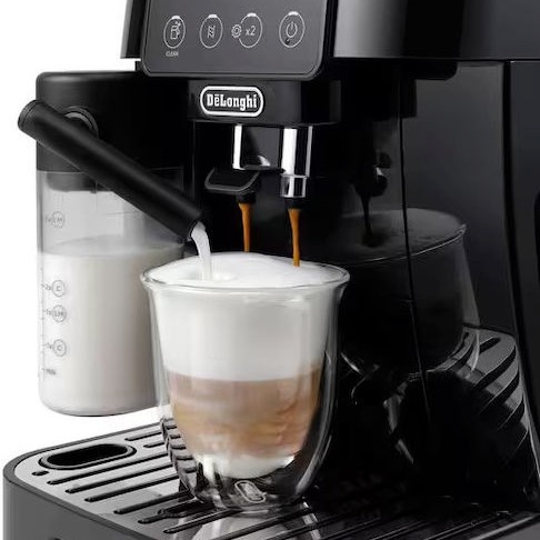 De'Longhi Magnifica Start Αυτόματη Μηχανή Espresso 1450W Πίεσης 15bar για Cappuccino με Μύλο Άλεσης Μαύρη