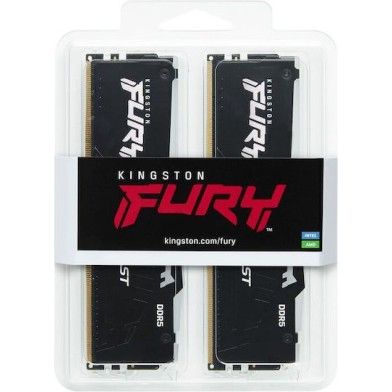Kingston Fury Beast RGB DDR5 32GB RAM με 2x16GB Modules και Ταχύτητα 6000 για Desktop