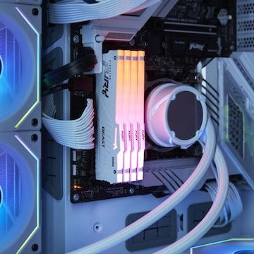 Kingston FURY Beast RGB DDR5 32GB RAM με 2x16GB Modules και Ταχύτητα 6000 για Desktop