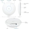 Ubiquiti UniFi U7 Pro Access Point Wi‑Fi 7 Dual Band (2.4 & 5GHz) Λευκό