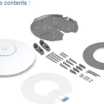 Ubiquiti UniFi U7 Pro Access Point Wi‑Fi 7 Dual Band (2.4 & 5GHz) Λευκό