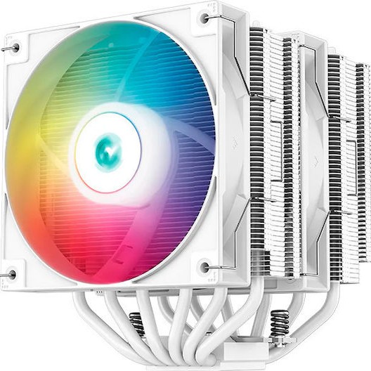 Deepcool AG620 WH ARGB Ψύκτρα Επεξεργαστή Διπλού Ανεμιστήρα για Socket AM4/AM5/1200/115x/1700 Λευκή