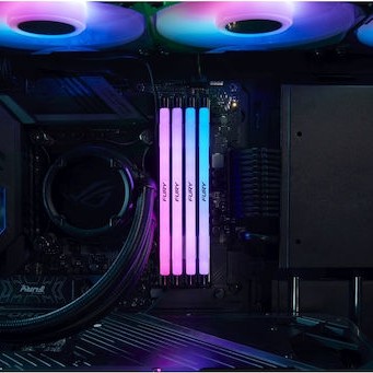 Kingston Fury Renegade RGB DDR5 32GB RAM με 2x16GB Modules και Ταχύτητα 6400 για Desktop