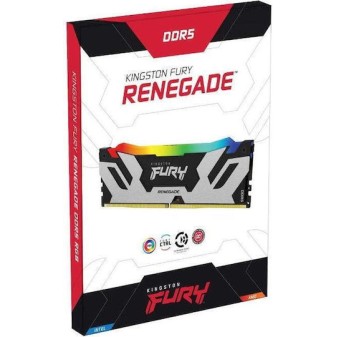 Kingston Fury Renegade RGB DDR5 32GB RAM με 2x16GB Modules και Ταχύτητα 6400 για Desktop