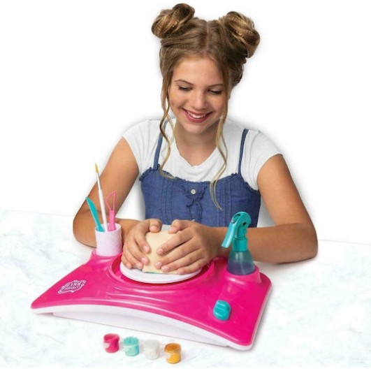 Spin Master Pottery Cool Studio Παιδικός Πηλός Σετ Φούξια