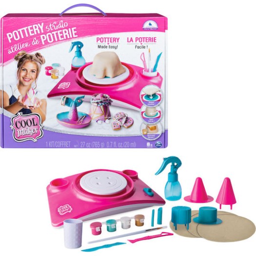 Spin Master Pottery Cool Studio Παιδικός Πηλός Σετ Φούξια