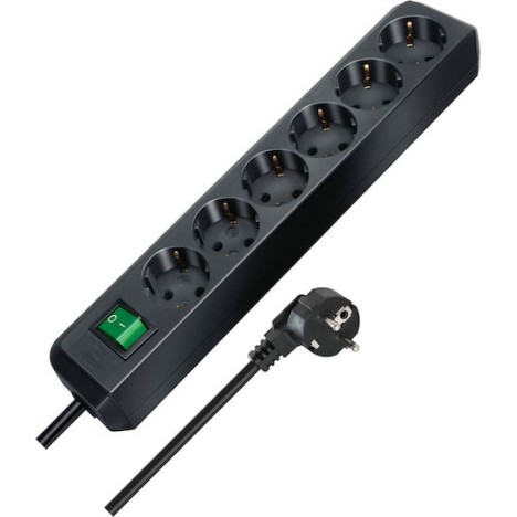 Brennenstuhl Πολύπριζο 6 Θέσεων με Διακόπτη και Καλώδιο 3m