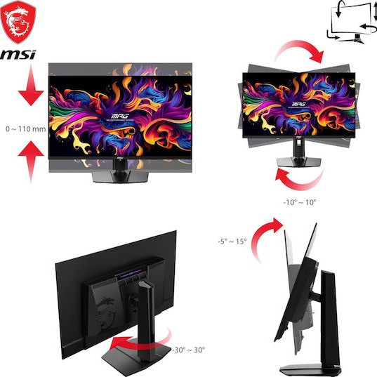 MSI MPG 321URXDE QD-OLED HDR Monitor 31.5
